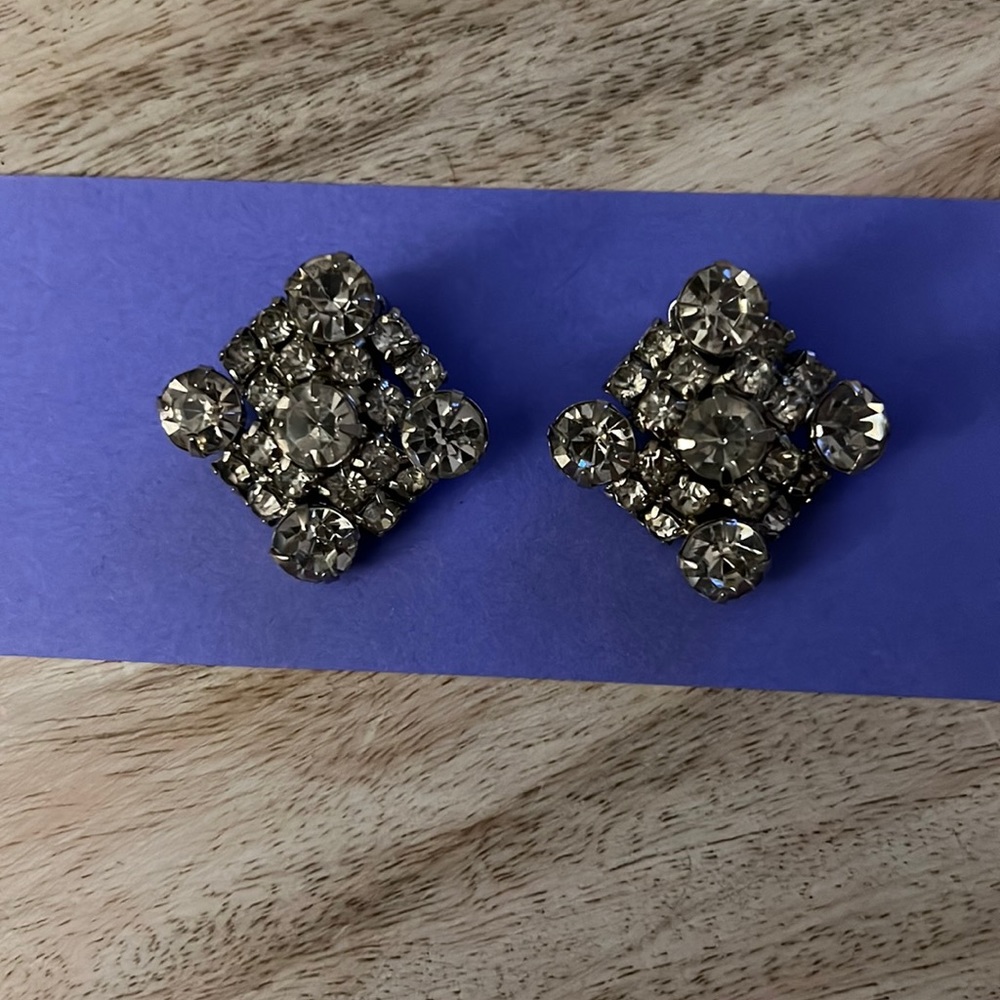 Vintage Rhinestone Earrings